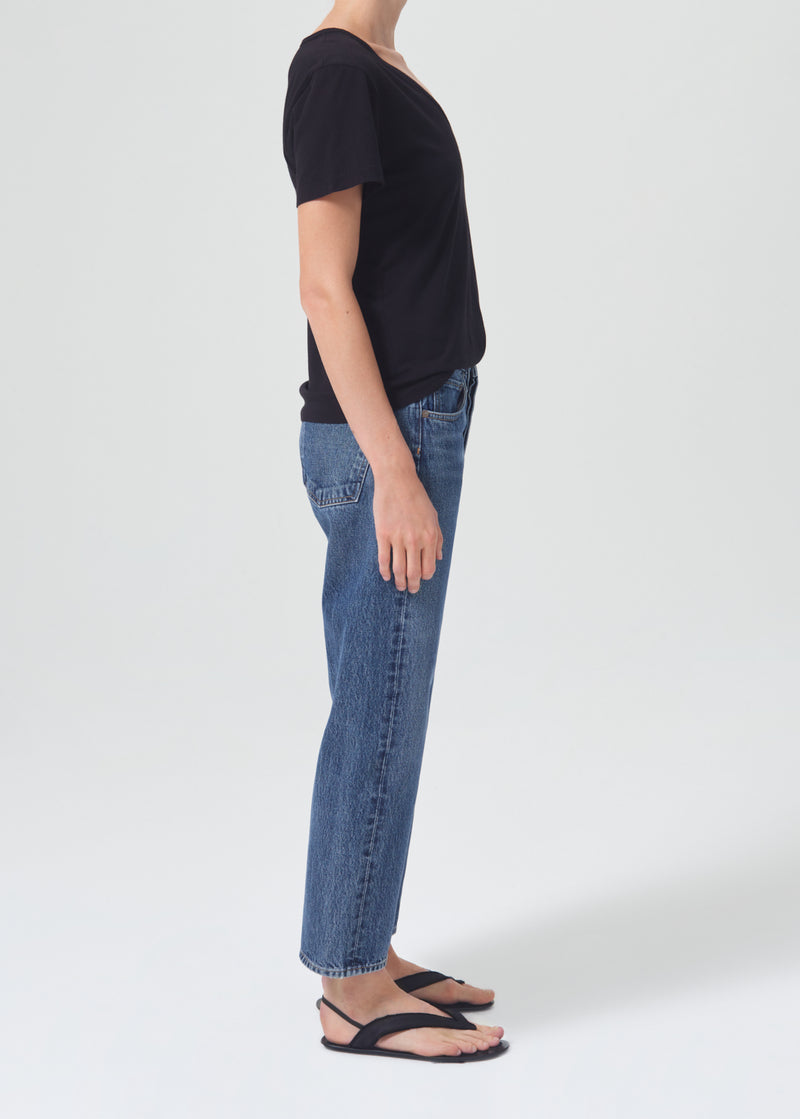 Cameron V Neck in Black side